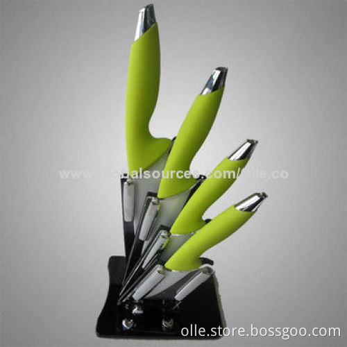 Ceramic Kitchen Knife Set with ABS Handle